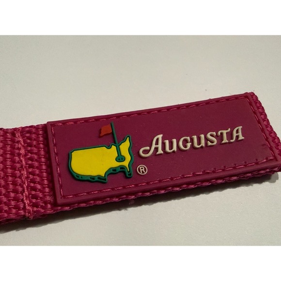 VTG NWOT Authentic Masters Dark Pink Key Fob Augusta Golf Club Key Chain - Picture 5 of 6